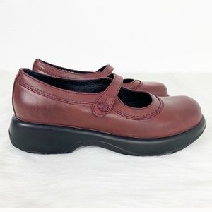 Dansko Leather Maroon Slip On Mary Jean Shoes 9